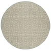 Safavieh Linden  Aqua / Cream LND134 6 ft. 7 in. X 6 ft. 7 in. Round Rug