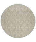 Safavieh Linden  Aqua / Cream LND134 6 ft. 7 in. X 6 ft. 7 in. Round Rug