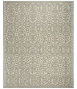 Safavieh Linden  Aqua / Cream LND134 8 ft. X 10 ft. Rectangle Rug