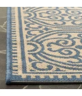Safavieh Linden  Blue / Creme LND134 6 ft. 7 in. X 6 ft. 7 in. Square Rug