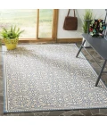 Safavieh Linden  Blue / Creme LND134 6 ft. 7 in. X 6 ft. 7 in. Square Rug
