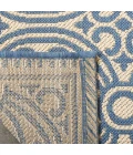 Safavieh Linden  Blue / Creme LND134 6 ft. 7 in. X 6 ft. 7 in. Square Rug