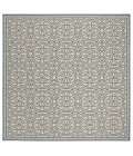 Safavieh Linden  Blue / Creme LND134 6 ft. 7 in. X 6 ft. 7 in. Square Rug