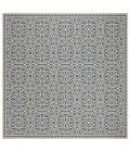 Safavieh Linden  Cream / Blue LND134 6 ft. 7 in. X 6 ft. 7 in. Square Rug