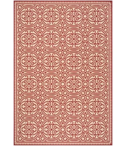 Safavieh Linden  Red / Creme LND134 4 ft. X 6 ft. Rectangle Rug