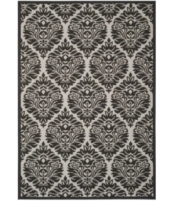 Safavieh Linden  Light Grey / Charcoal LND135 5 ft. 3 in. X 7 ft. 6 in. Rectangle Rug