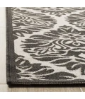 Safavieh Linden  Light Grey / Charcoal LND135 6 ft. 7 in. X 6 ft. 7 in. Round Rug