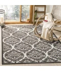 Safavieh Linden  Light Grey / Charcoal LND135 5 ft. 3 in. X 7 ft. 6 in. Rectangle Rug