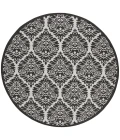 Safavieh Linden  Light Grey / Charcoal LND135 6 ft. 7 in. X 6 ft. 7 in. Round Rug