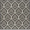 Safavieh Linden  Light Grey / Charcoal LND135 6 ft. 7 in. X 6 ft. 7 in. Square Rug