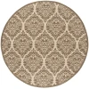 Safavieh Linden  Cream / Beige LND135 6 ft. 7 in. X 6 ft. 7 in. Round Rug