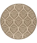 Safavieh Linden  Cream / Beige LND135 6 ft. 7 in. X 6 ft. 7 in. Round Rug
