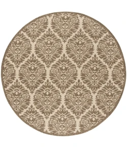 Safavieh Linden  Cream / Beige LND135 6 ft. 7 in. X 6 ft. 7 in. Round Rug