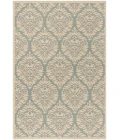 Safavieh Linden  Aqua / Cream LND135 4 ft. X 6 ft. Rectangle Rug