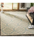 Safavieh Linden  Aqua / Cream LND135 4 ft. X 6 ft. Rectangle Rug