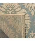Safavieh Linden  Aqua / Cream LND135 4 ft. X 6 ft. Rectangle Rug