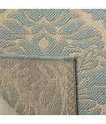 Safavieh Linden  Cream / Aqua LND135 4 ft. X 6 ft. Rectangle Rug