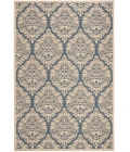 Safavieh Linden  Blue / Creme LND135 4 ft. X 6 ft. Rectangle Rug