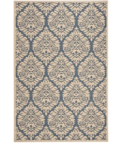 Safavieh Linden  Blue / Creme LND135 4 ft. X 6 ft. Rectangle Rug