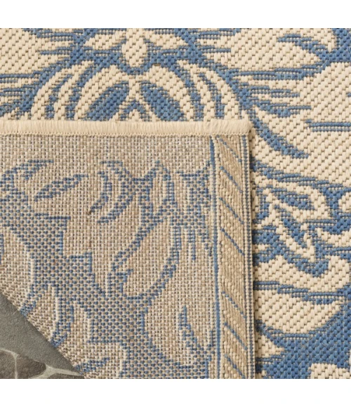 Safavieh Linden  Blue / Creme LND135 4 ft. X 6 ft. Rectangle Rug
