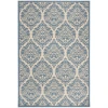 Safavieh Linden  Cream / Blue LND135 4 ft. X 6 ft. Rectangle Rug