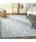 Safavieh Linden  Cream / Blue LND135 5 ft. 3 in. X 7 ft. 6 in. Rectangle Rug