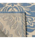 Safavieh Linden  Cream / Blue LND135 5 ft. 3 in. X 7 ft. 6 in. Rectangle Rug