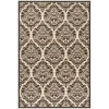 Safavieh Linden  Creme / Brown LND135 4 ft. X 6 ft. Rectangle Rug