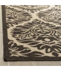 Safavieh Linden  Creme / Brown LND135 6 ft. 7 in. X 6 ft. 7 in. Round Rug
