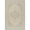 Safavieh Linden  Cream / Aqua LND137 5 ft. 3 in. X 7 ft. 6 in. Rectangle Rug