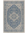 Safavieh Linden  Blue / Creme LND137 5 ft. 3 in. X 7 ft. 6 in. Rectangle Rug