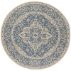 Safavieh Linden  Blue / Creme LND137 6 ft. 7 in. X 6 ft. 7 in. Round Rug