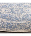 Safavieh Linden  Blue / Creme LND137 6 ft. 7 in. X 6 ft. 7 in. Round Rug