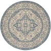 Safavieh Linden  Cream / Blue LND137 6 ft. 7 in. X 6 ft. 7 in. Round Rug