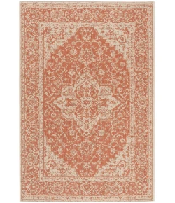 Safavieh Linden  Rust / Creme LND137 5 ft. 3 in. X 7 ft. 6 in. Rectangle Rug