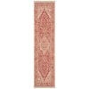 Safavieh Linden  Red / Creme LND137 2 ft. 2 in. X 12 ft. Runner Rug