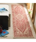 Safavieh Linden  Red / Creme LND137 2 ft. 2 in. X 12 ft. Runner Rug