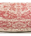 Safavieh Linden  Red / Creme LND137 4 ft. X 4 ft. Round Rug
