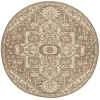 Safavieh Linden  Cream / Beige LND138 6 ft. 7 in. X 6 ft. 7 in. Round Rug