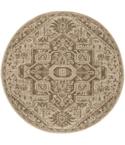 Safavieh Linden  Beige / Cream LND138 6 ft. 7 in. X 6 ft. 7 in. Round Rug