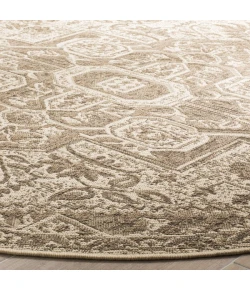 Safavieh Linden  Beige / Cream LND138 6 ft. 7 in. X 6 ft. 7 in. Round Rug