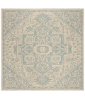 Safavieh Linden  Aqua / Cream LND138 6 ft. 7 in. X 6 ft. 7 in. Square Rug