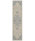 Safavieh Linden  Blue / Creme LND138 2 ft. 2 in. X 8 ft. Runner Rug