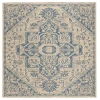 Safavieh Linden  Blue / Creme LND138 6 ft. 7 in. X 6 ft. 7 in. Square Rug