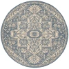 Safavieh Linden  Cream / Blue LND138 6 ft. 7 in. X 6 ft. 7 in. Round Rug