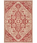 Safavieh Linden  Red / Creme LND138 6 ft. 7 in. X 9 ft. 2 in. Rectangle Rug