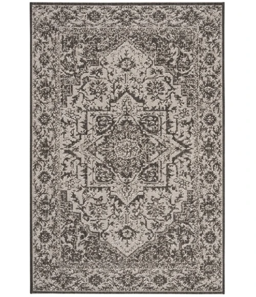 Safavieh Linden  Light Grey / Charcoal LND139 5 ft. 3 in. X 7 ft. 6 in. Rectangle Rug