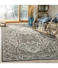 Safavieh Linden  Light Grey / Charcoal LND139 5 ft. 3 in. X 7 ft. 6 in. Rectangle Rug