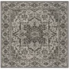 Safavieh Linden  Light Grey / Charcoal LND139 6 ft. 7 in. X 6 ft. 7 in. Square Rug