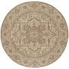 Safavieh Linden  Cream / Beige LND139 6 ft. 7 in. X 6 ft. 7 in. Round Rug